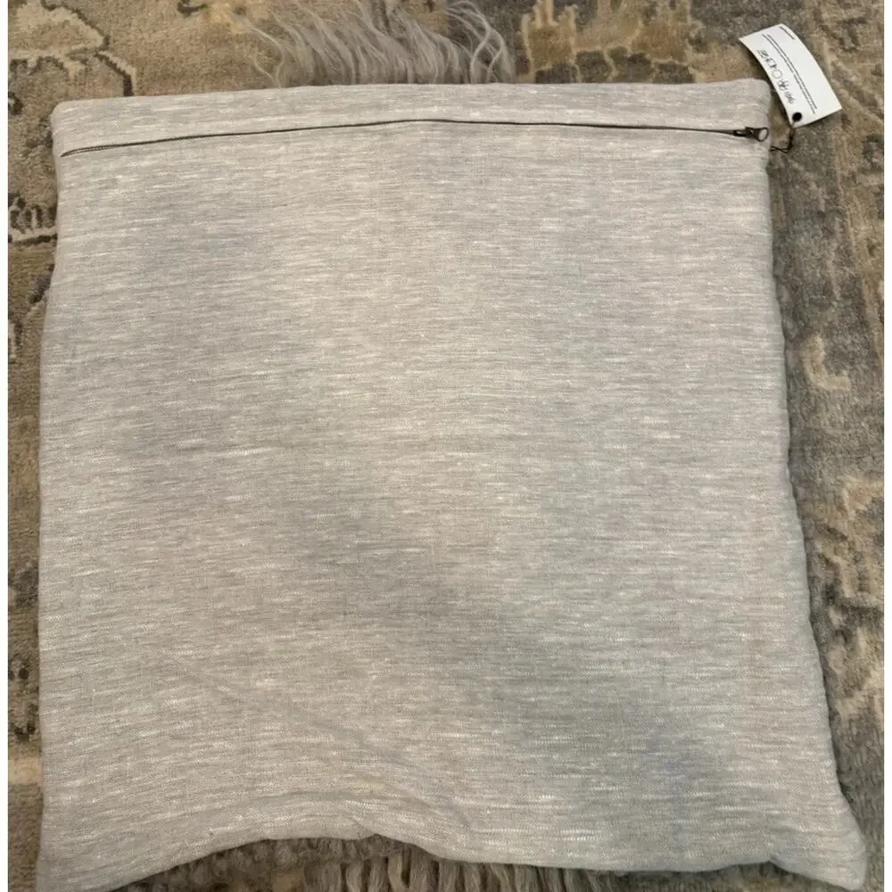 Gushka Luxury Wool Linen Pillow Cover 22 X 23